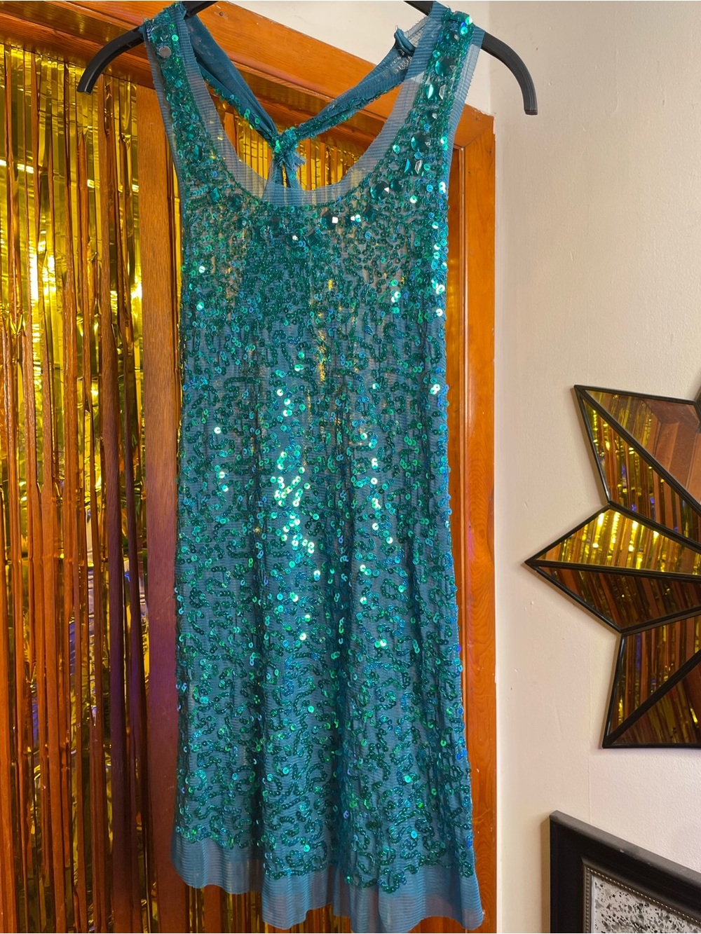 Teal Sequin Tank